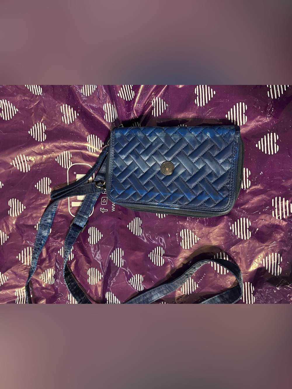 LOVED-Quickstep Wallet in Shibori Blue